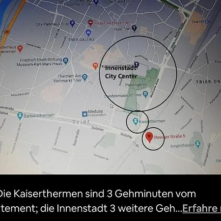 Emperors Baths - Cozy Modern Apartment Trier