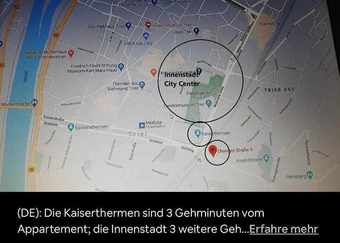 Emperors Baths - Cozy Modern Apartment Trier